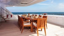 Motor yacht KATYA -  Aft Deck Al Fresco Dining